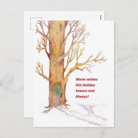 休日のグリーティングカード シーズンポストカード (正面/裏面)