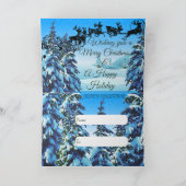 休日のグリーティングカード 案内状 (内部)