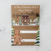 休日のグリーティングカード 案内状 (内部)