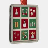 休日のコラージュのオーナメント メタルオーナメント (右)