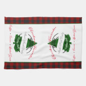 休日のコーヒーショップのサインのキッチンタオル キッチンタオル (横)