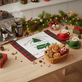 休日のコーヒーショップのサインのキッチンタオル キッチンタオル