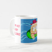 休日のサンタ コーヒーマグカップ (正面左)