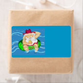 休日のサンタ ラベル (インサイチュ)