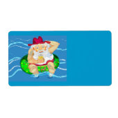 休日のサンタ ラベル (正面)