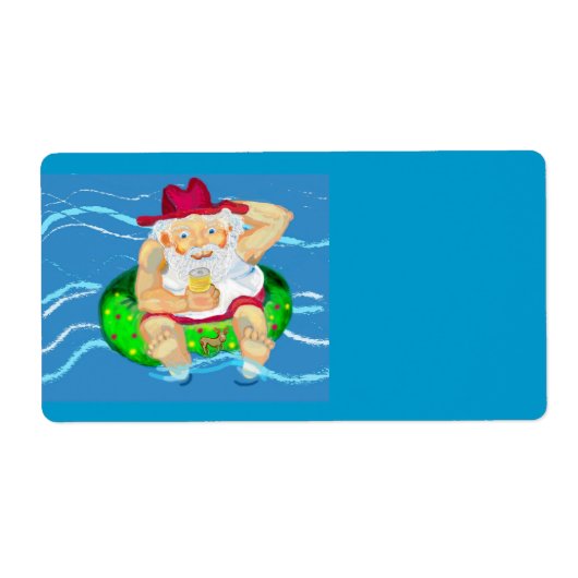 休日のサンタ ラベル (正面)