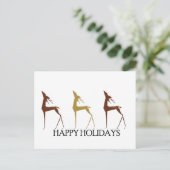 休日のシカの郵便はがき シーズンポストカード (スタンド正面)