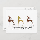 休日のシカの郵便はがき シーズンポストカード (正面/裏面)