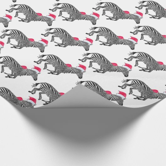 休日のシマウマのやりたい放題やる包装紙 ラッピングペーパー (角)