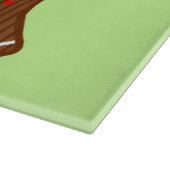 休日のジンジャーブレッドのユーモア カッティングボード (角)