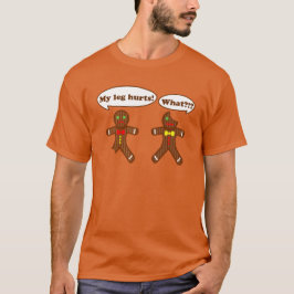 休日のジンジャーブレッドのユーモア Tシャツ