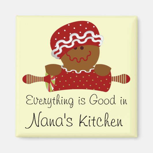 休日のジンジャーブレッド磁石 マグネット (正面)