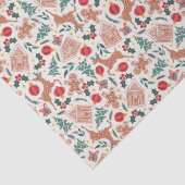 休日のジンジャーブレッド、トナカイ、クリスマスツリー 薄葉紙 (詳細)