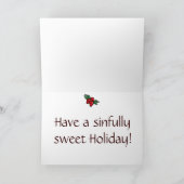 休日のスカルのカップケーキの挨拶状 シーズンカード (内部)