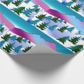 休日のスキー斜面の包装紙 ラッピングペーパー (角)