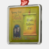 休日のスクラップブックのオーナメント メタルオーナメント (左)