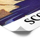 休日のスコットランド ポスター (角)