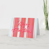 休日のストライプ カード (正面)