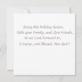 休日のストライプ カード (裏面)