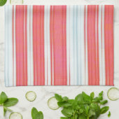 休日のストライプ キッチンタオル (折り畳み)