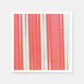 休日のストライプ スタンダードカクテルナプキン (正面)