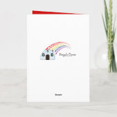 休日のダンスの先生のバレリーナ シーズンカード (裏面)