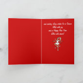 休日のダンスの先生のバレリーナ シーズンカード (内部)