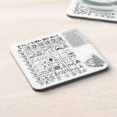 休日のテーブルの装飾 コースター (左側)