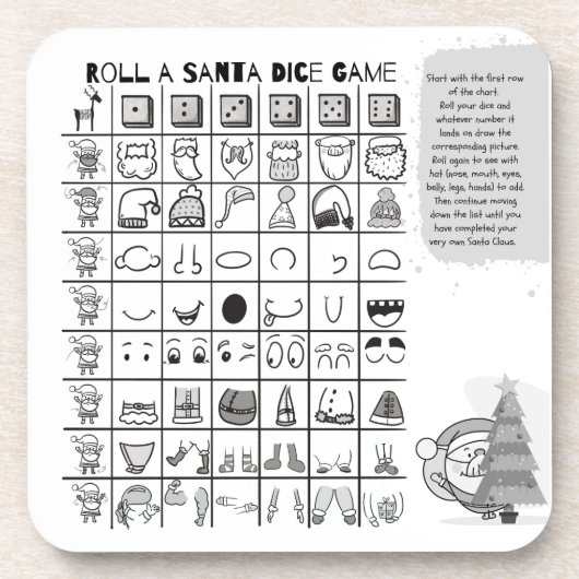 休日のテーブルの装飾 コースター (正面)