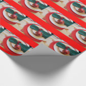 休日のテーブルの設定を描写する包装紙 ラッピングペーパー (角)