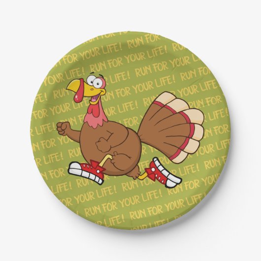 休日のトルコの漫画 ペーパープレート (正面)