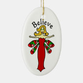 休日のトンボの妖精を信じて下さい セラミックオーナメント (右)