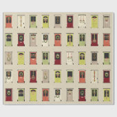 休日のドアの包装紙 ラッピングペーパー (フラット)