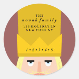 休日のナツクラッカーアドレス ラウンドシール