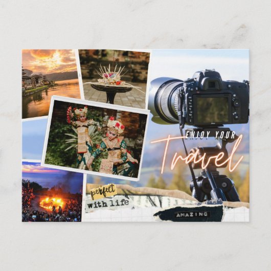 休日のハガキ楽しむー(旅行) シーズンポストカード (正面)