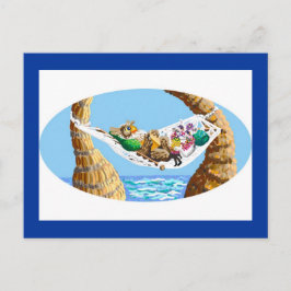 休日のハンモック シーズンポストカード