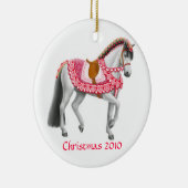 休日のハートパレードの馬のオーナメント セラミックオーナメント (右)