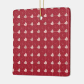 休日のハート&Xの&Oのオーナメント。 セラミックオーナメント (左)