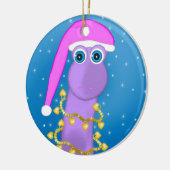 休日のバイオレットの恐竜 セラミックオーナメント (左)