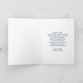 休日のバスケットありがとう | Christmas Llama Joy カード (内部)