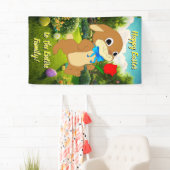 休日のバナー：カラフルイースターウサギ 横断幕 (インサイチュ)