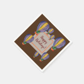 休日のバルーン スタンダードカクテルナプキン (角)