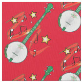 休日のバンジョー ファブリック (クローズアップ)