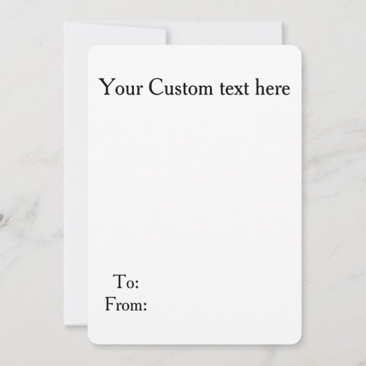 休日のパグのクリスマスカード 招待状 (裏面)