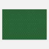 休日のパターンの形状と赤い緑の格子模様 ラッピングペーパーシート (正面)