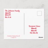 休日のパーソナライズされた退役軍人/軍隊のフォトカード ポストカード (裏面)