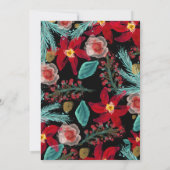 休日のパーティの招待状の//の金ゴールドホイル 招待状 (裏面)