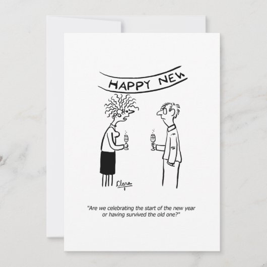 休日のパーティの招待状-クリスマス、新年 招待状 (正面)