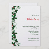 休日のパーティの招待状 招待状 (正面/裏面)