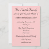 休日のパーティの招待状 招待状 (裏面)